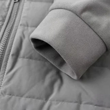 Men's Hooded Down Jacket — Quilted Panels, Lightweight Warmth 9
