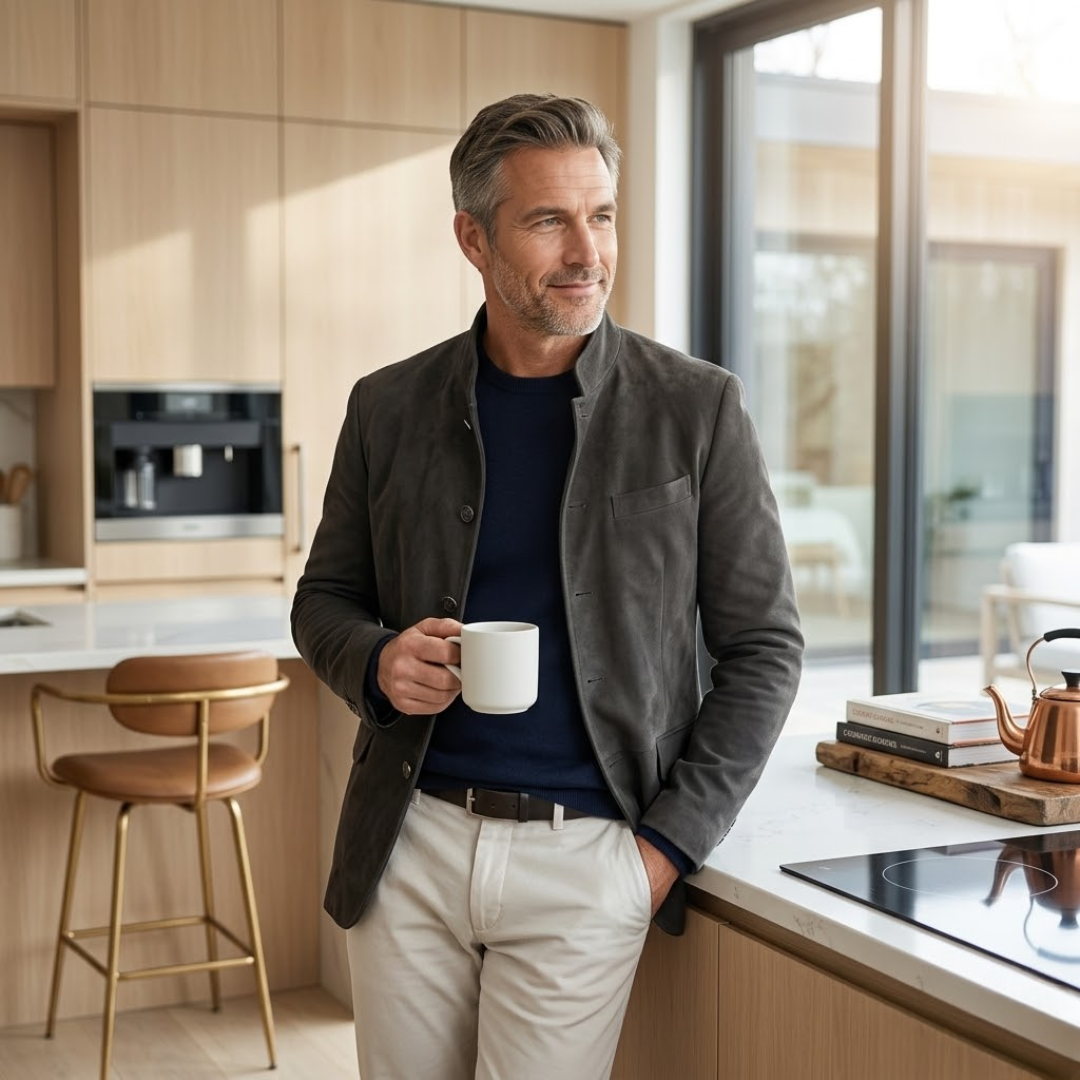 Adrian Button Cardigan for Men — Modern Casual Fit 3