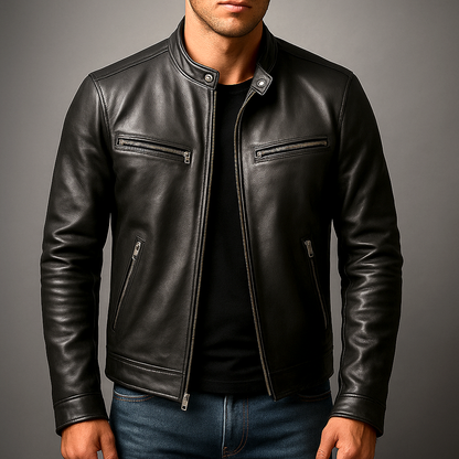 Vintage Genuine Leather Jacket for Men — Classic Style 2