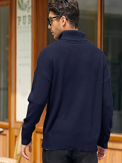 Ambrose Cable-Knit Turtleneck Sweater — Classic Cozy Fit 13
