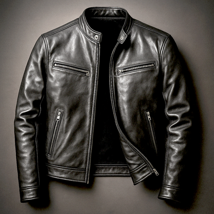 Vintage Genuine Leather Jacket for Men — Classic Style 5