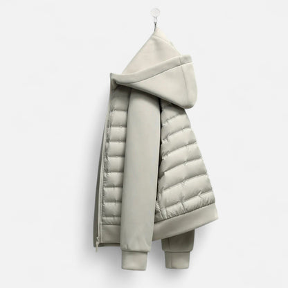 Men's Hooded Down Jacket — Quilted Panels, Lightweight Warmth 8