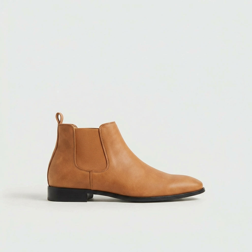 Sebastian Leather Chelsea Boots — Men's Slip-On Style 10