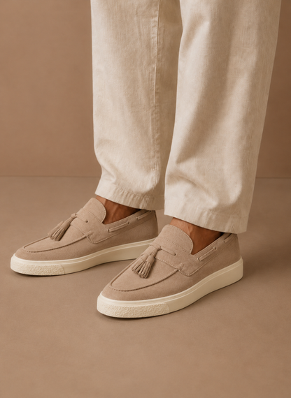 Men's Tassel Loafer Sneakers — Suede Casual Slip-On 2