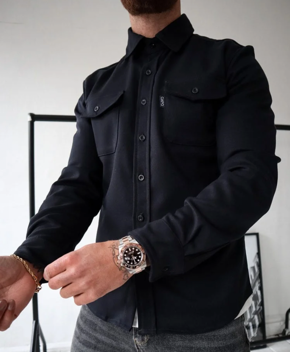 Men's Casual Shirt Jacket — Lightweight All-Season Overshirt 6