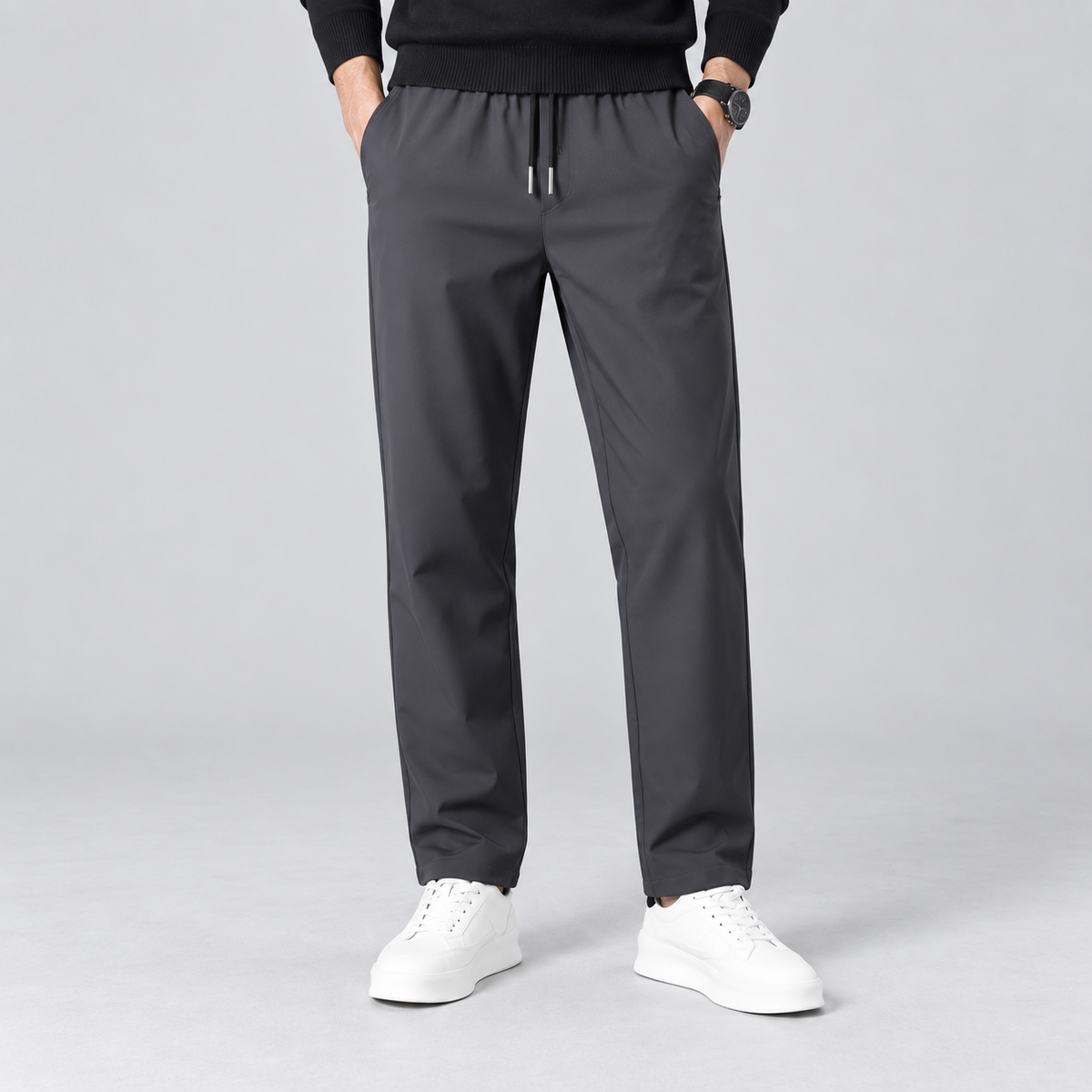 Men's Fleece-Lined Water-Repellent Trousers — Regular Fit 5