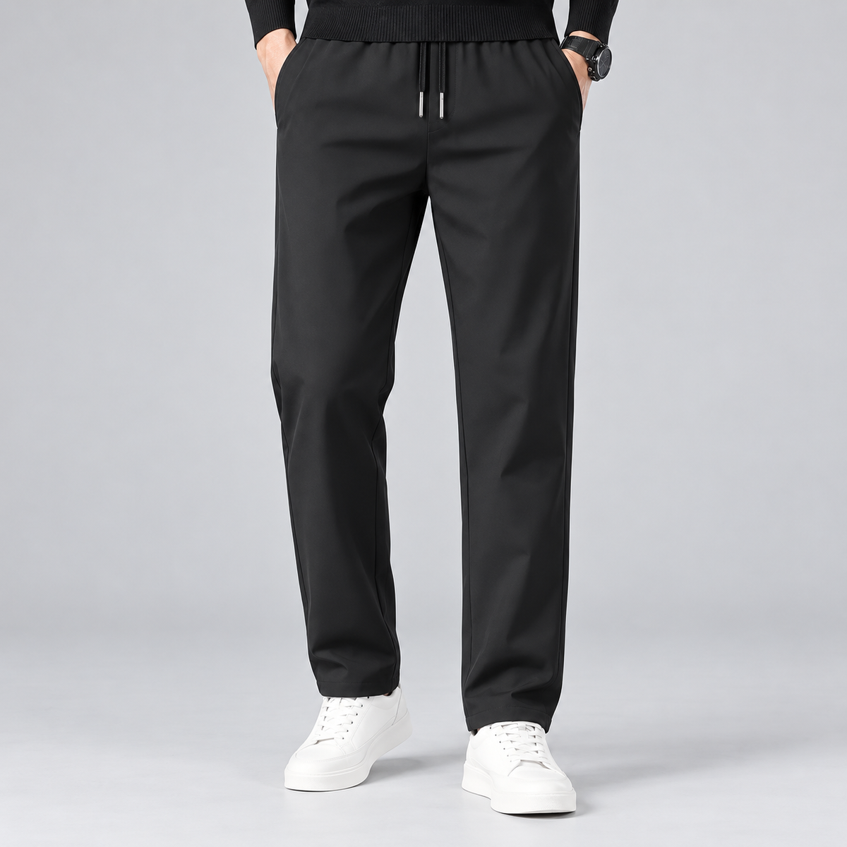 Men's Fleece-Lined Water-Repellent Trousers — Regular Fit 1