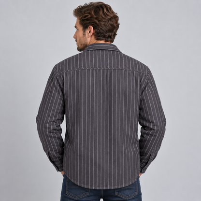 Men's Fleece-Lined Check Flannel Overshirt — Regular Fit 2