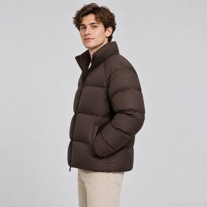 Unisex Lightweight Short Puffer Jacket — Insulated Winter Coat 3