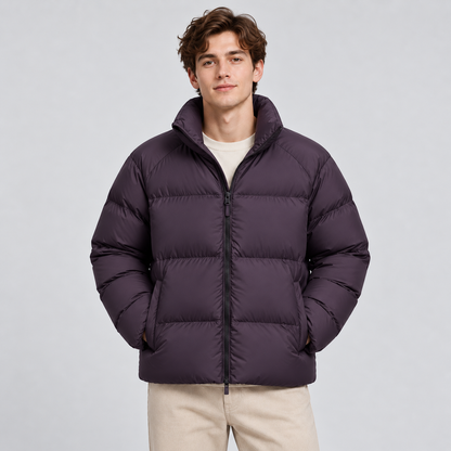 Unisex Lightweight Short Puffer Jacket — Insulated Winter Coat 10