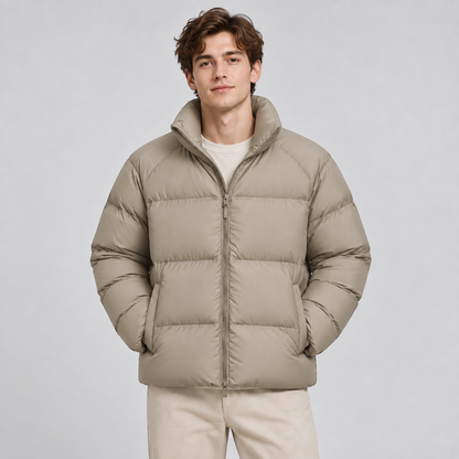 Unisex Lightweight Short Puffer Jacket — Insulated Winter Coat 8