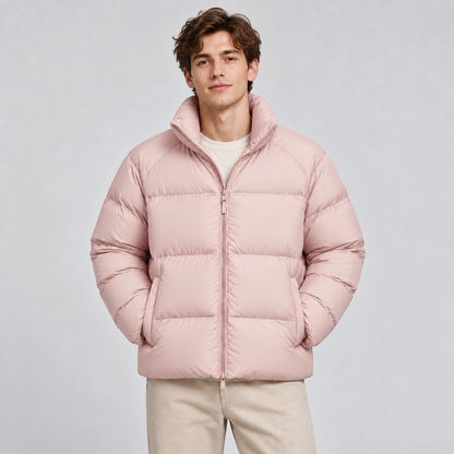 Unisex Lightweight Short Puffer Jacket — Insulated Winter Coat 9