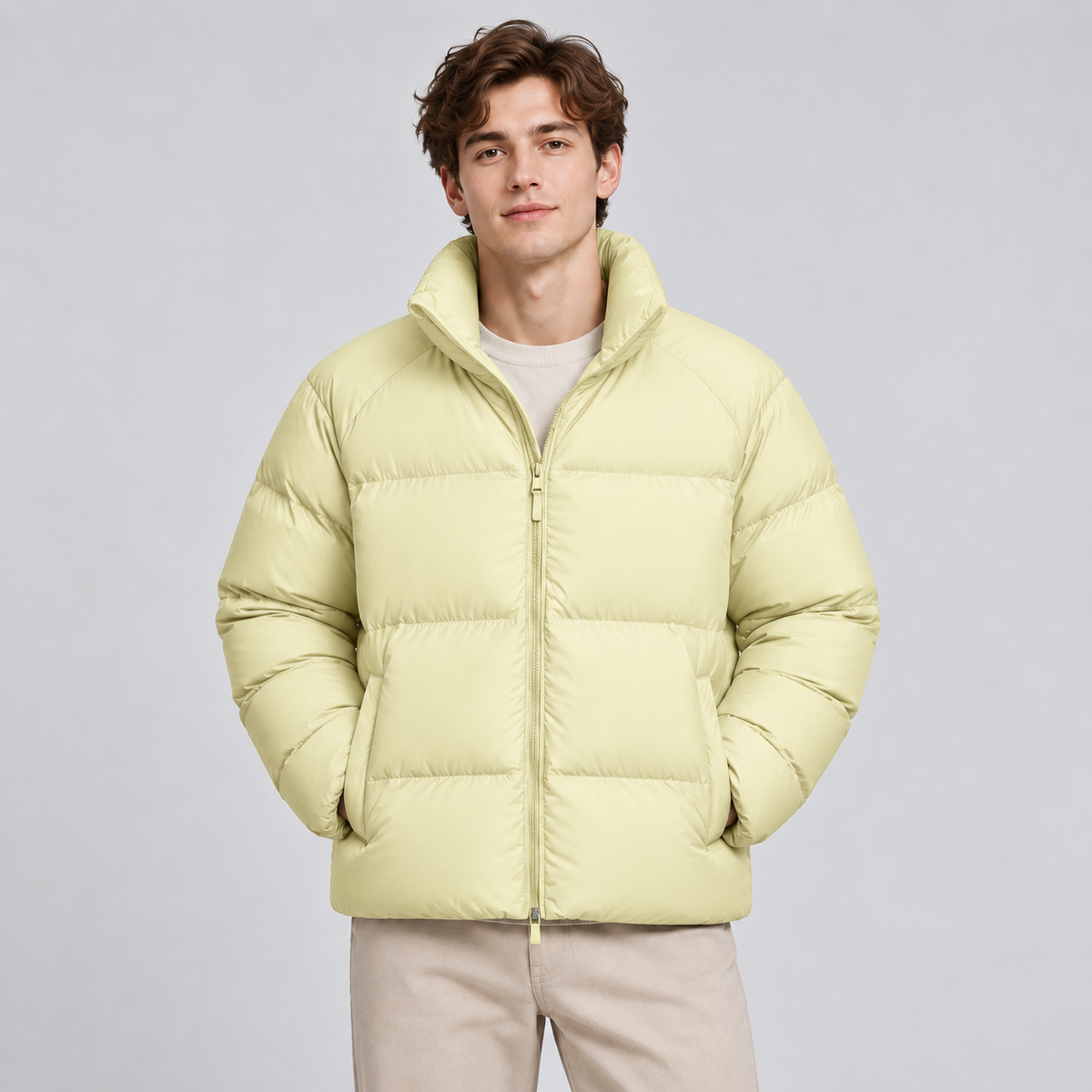 Unisex Lightweight Short Puffer Jacket — Insulated Winter Coat 7
