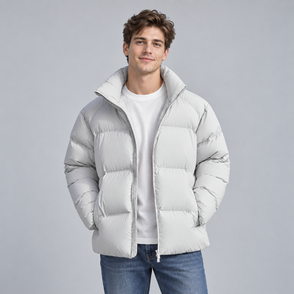 Unisex Lightweight Short Puffer Jacket — Insulated Winter Coat 5