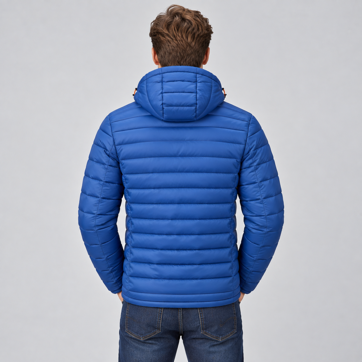Men's Hooded Puffer Jacket — Lightweight Quilted Winter Coat 2