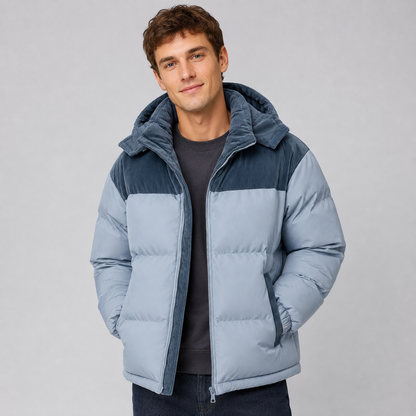 Men's Oversized Hooded Puffer Jacket — Thick Padded Winter Coat 8