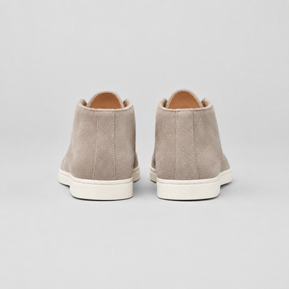 Men's Suede-Look Slip-On Ankle Boots — Contrast Sole 2