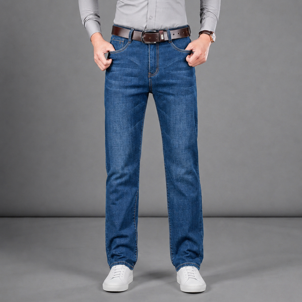 Cefalu Classic Straight Jeans — Premium Cotton Denim 2