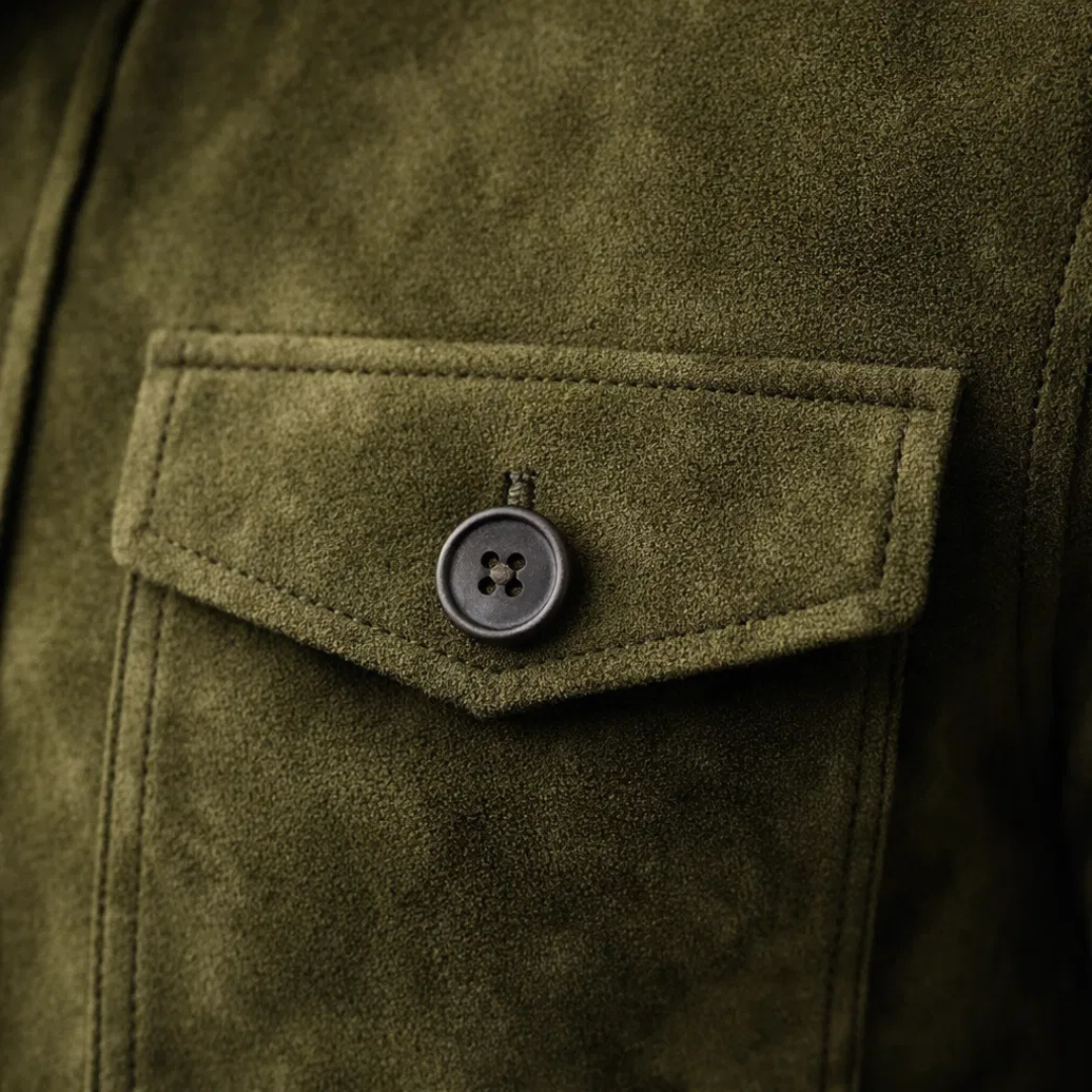 Classic Pocket Suede Jacket — Premium Italian Suede Men's Coat 5