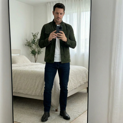 Classic Pocket Suede Jacket — Premium Italian Suede Men's Coat 7