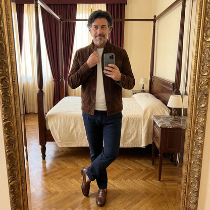 Classic Pocket Suede Jacket — Premium Italian Suede Men's Coat 9