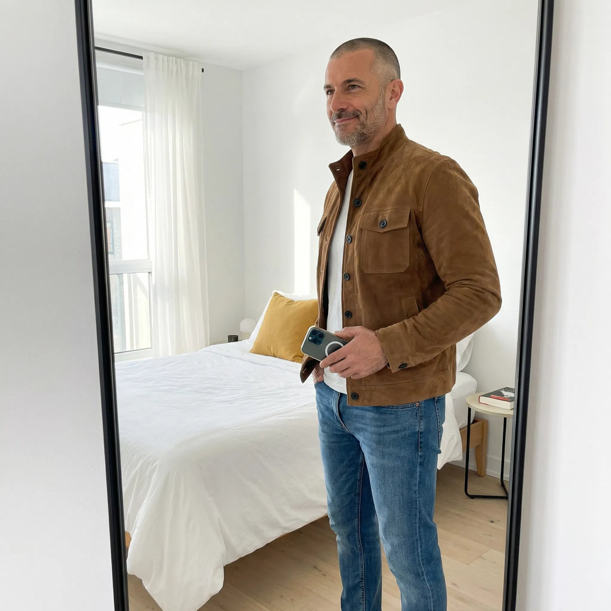 Classic Pocket Suede Jacket — Premium Italian Suede Men's Coat 8