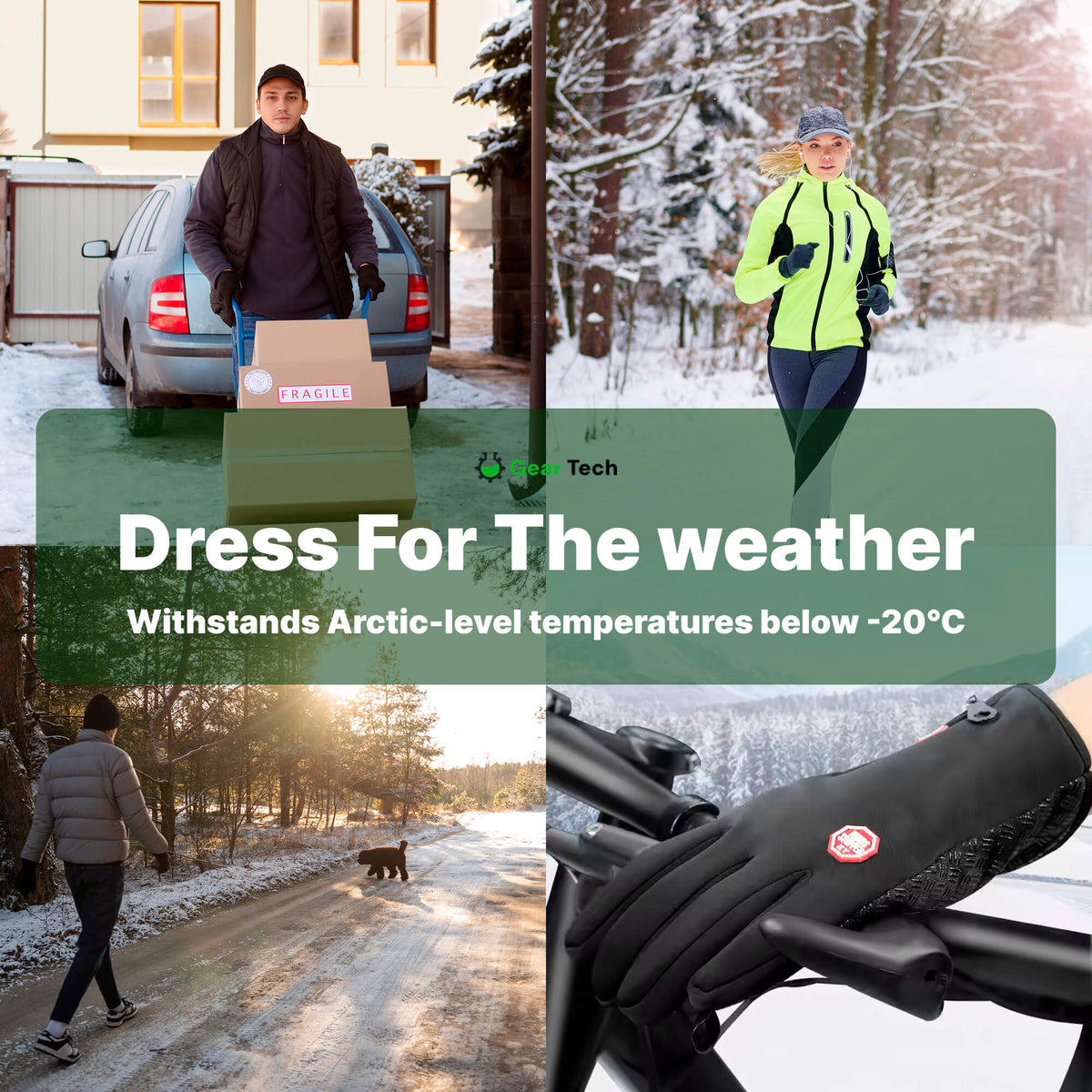 Thermal Windproof Gloves — Touchscreen & Non-Slip Winter Grip 2