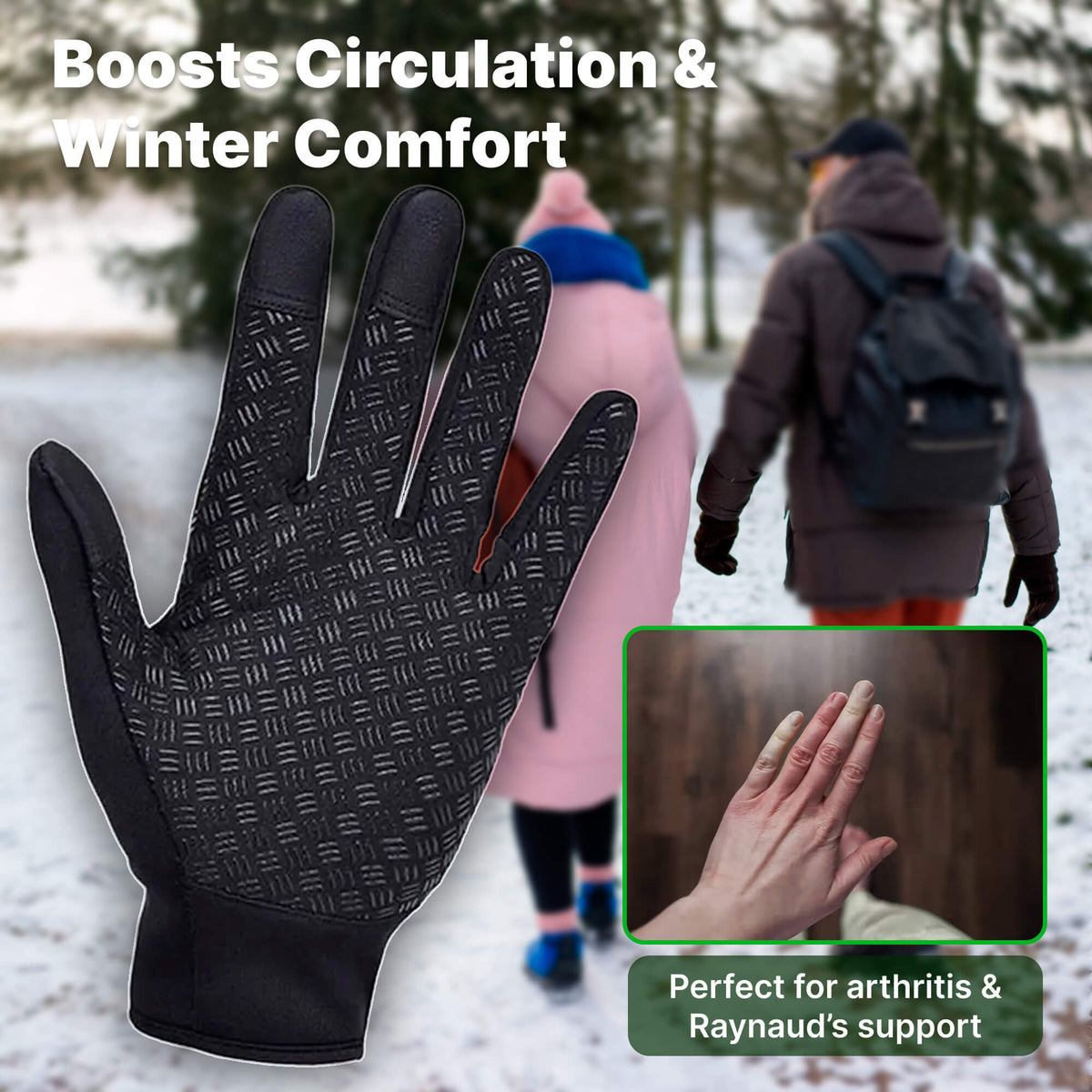 Thermal Windproof Gloves — Touchscreen & Non-Slip Winter Grip 6