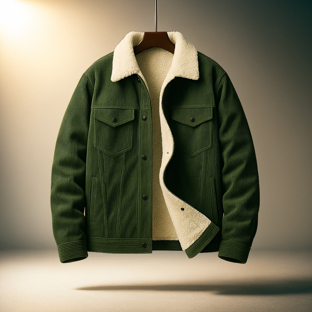 Hudson Corduroy Jacket — Fleece Lined Classic Fit Coat 5
