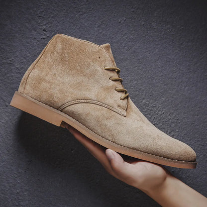 John Atlas Suede Lace-Up Chelsea Boots for Men 4