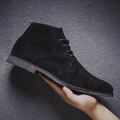 John Atlas Suede Lace-Up Chelsea Boots for Men 5