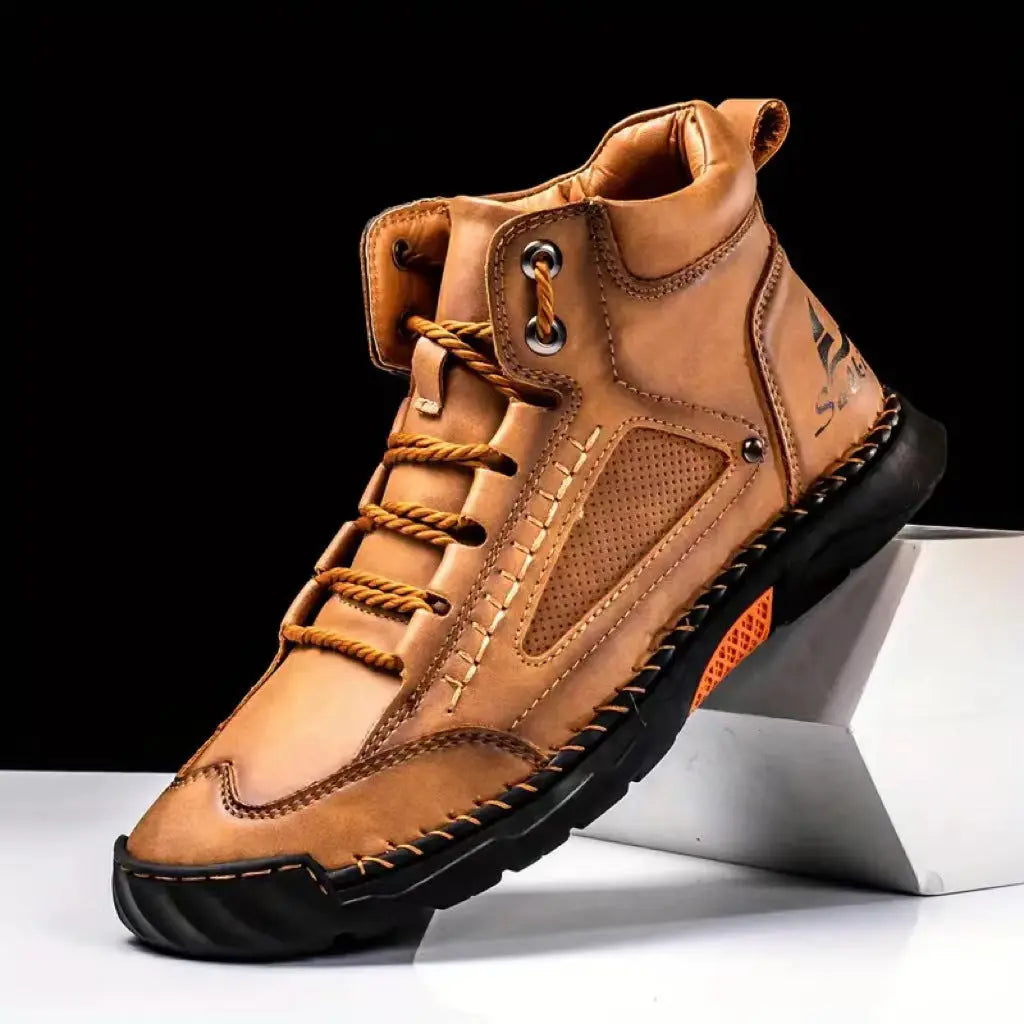 Men's Chukka Boots – Retro Style Lightweight PU Leather 2