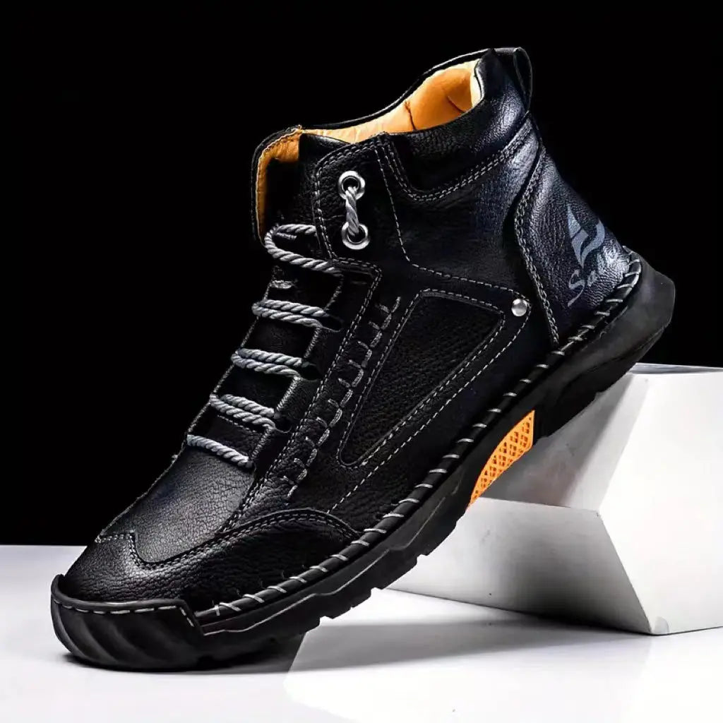 Men's Chukka Boots – Retro Style Lightweight PU Leather 3