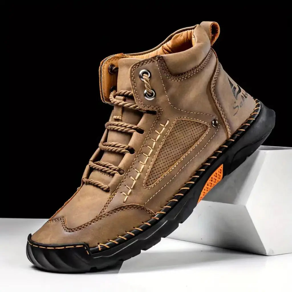 Men's Chukka Boots – Retro Style Lightweight PU Leather 4