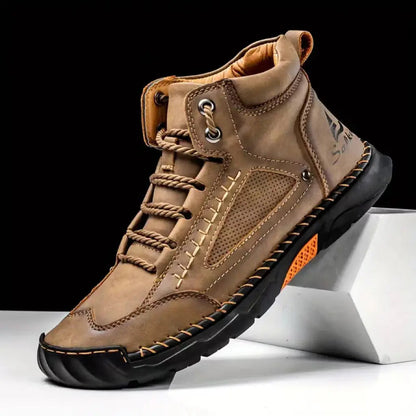 Men's Chukka Boots – Retro Style Lightweight PU Leather 4