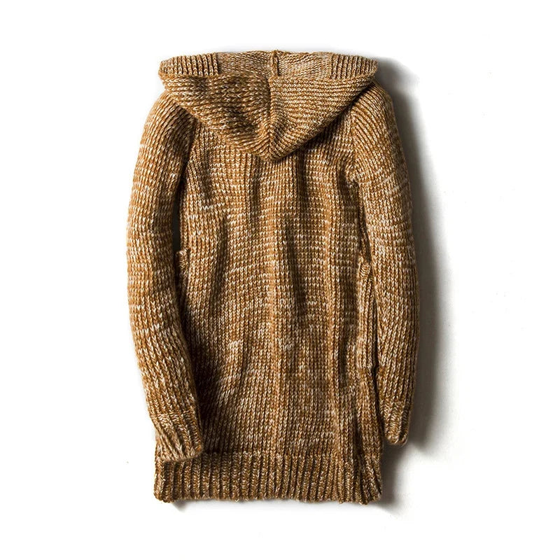 Adler Knit Wool Cardigan — Hooded Warm Classic Fit 2