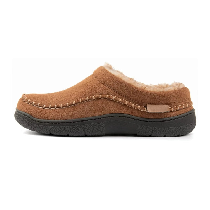 Alvaro Moccasin Slippers — Fleece-Lined Arch Support 1
