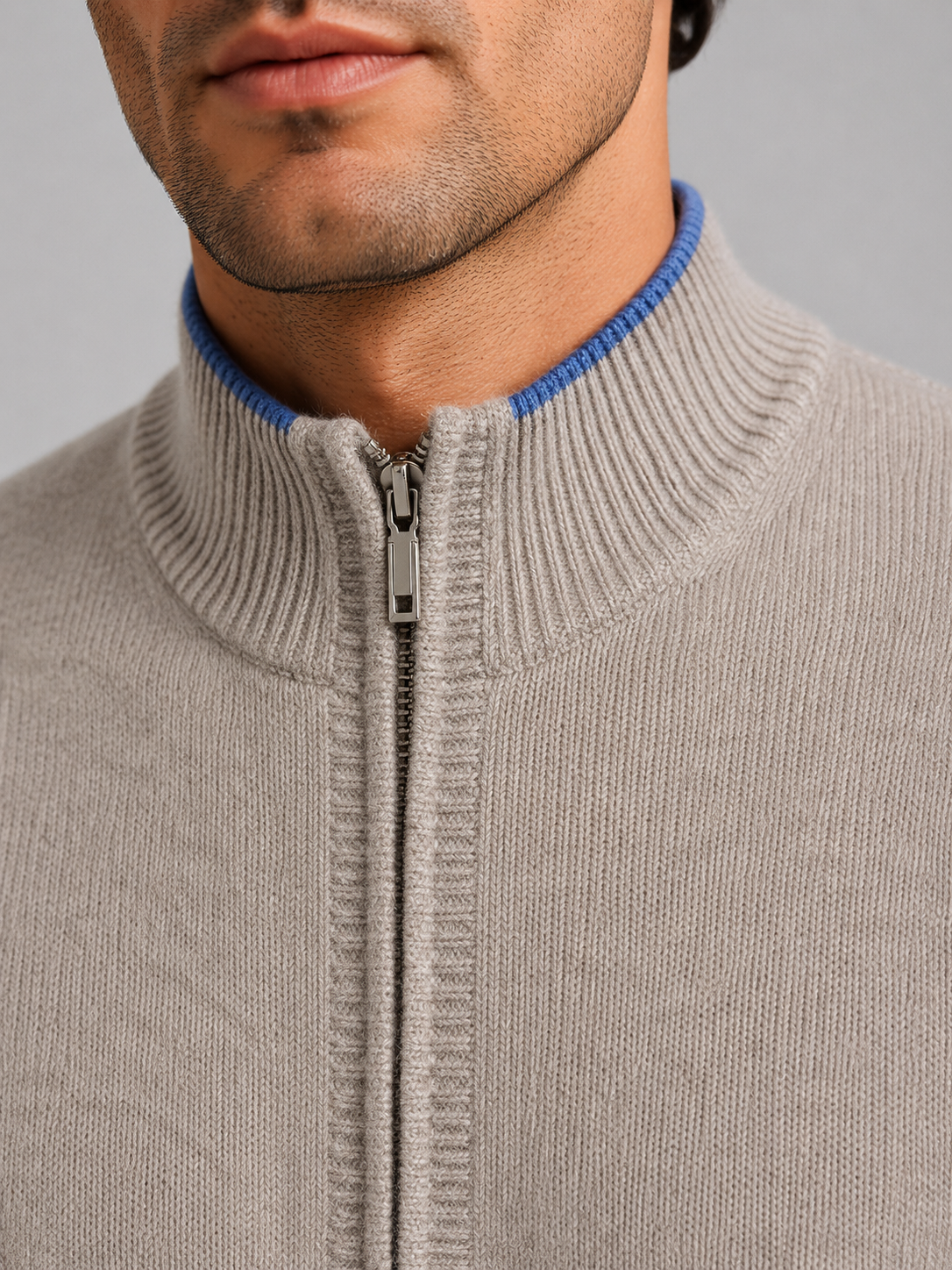 Men's Merino Wool Zip-Up Lounge Set – Soft Knit Co-Ord 4