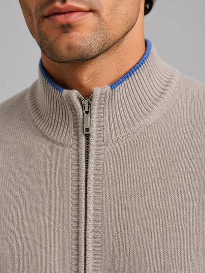 Men's Merino Wool Zip-Up Lounge Set – Soft Knit Co-Ord 4