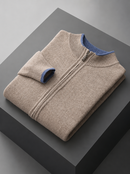 Men's Merino Wool Zip-Up Lounge Set – Soft Knit Co-Ord 5