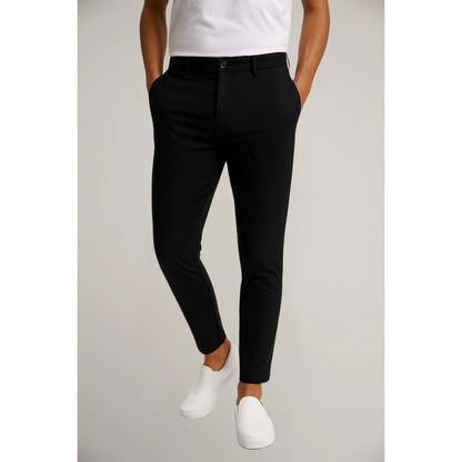 Men's Slim Leg Tailored Trousers — Lightweight Everyday Pants 3