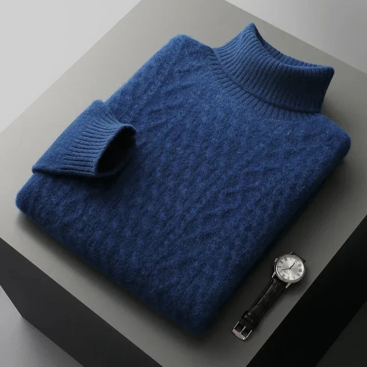 Radcliffe Merino Wool Turtleneck — Cable-Knit Sweater 13