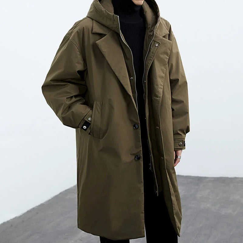 Darnell Trench Coat — Windproof Long-Line Winter Coat 1