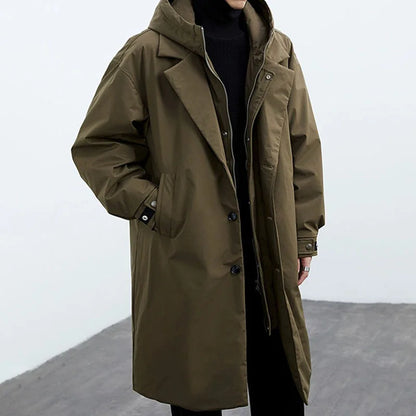 Darnell Trench Coat — Windproof Long-Line Winter Coat 1