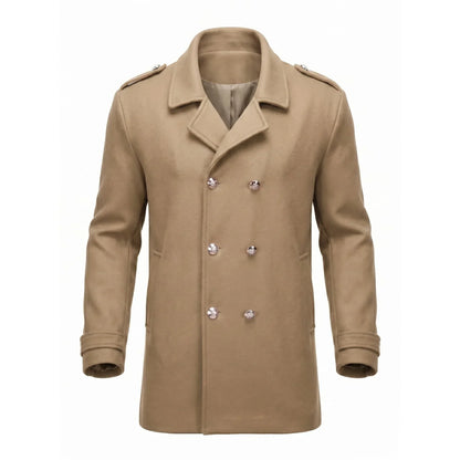 Men's Double Breasted Winter Coat — Windproof & Warm 4