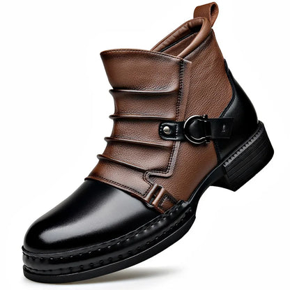 Centaur Leather Ankle Boots – Buckle Strap & Side Zip 13