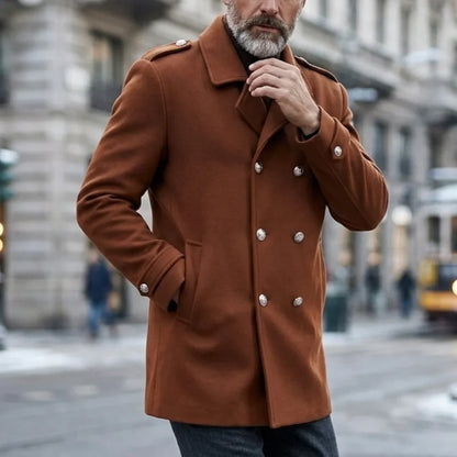 Men's Double Breasted Winter Coat — Windproof & Warm 6