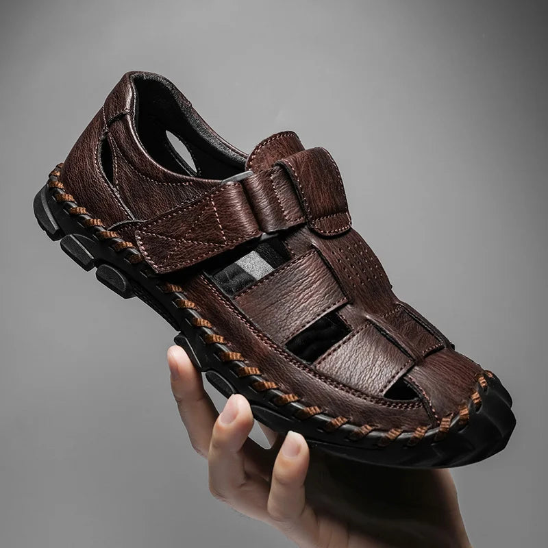 Bruce Fisherman Leather Sandal — Waterproof Closed Toe 1
