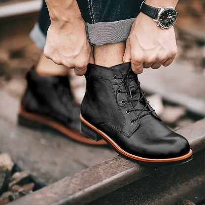 Odyssey Boots — Genuine Leather Lace-Up Men's Boots 2
