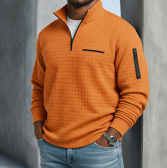 Men's Long Sleeve Waffle Shirt — Relaxed Fit, 9 Colors 1
